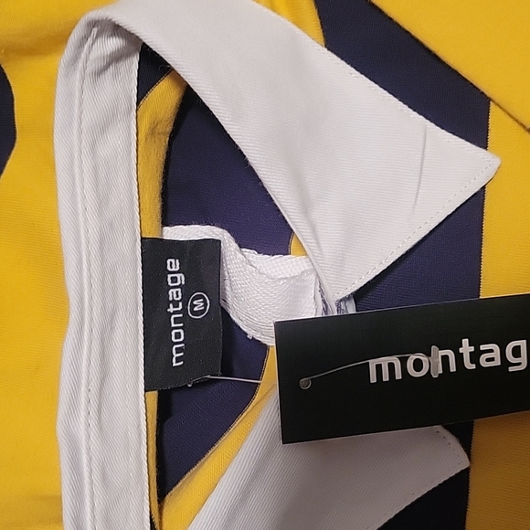 Brand new long sleeve Polo with stiff white colar by Montage. - Picture 2 of 4